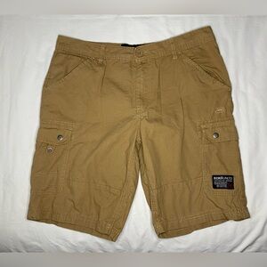 ECKO Unltd Men’s Size 34 Cargo Shorts Brown Y2K Baggy Loose Fit Hip Hop Skater
